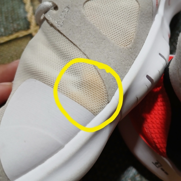 Nike Men's Beige and Orange Athletic Shoes - Picture 8 of 8